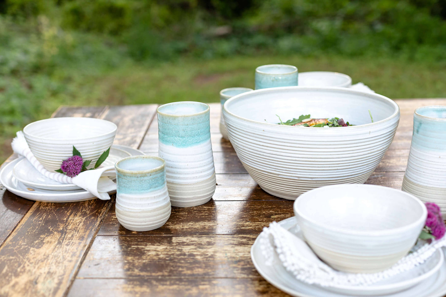 Large Ceramic Serving Bowl | White
