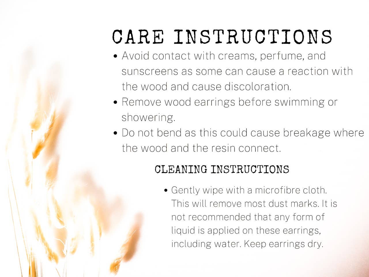 Earrings | Wood + Resin | White