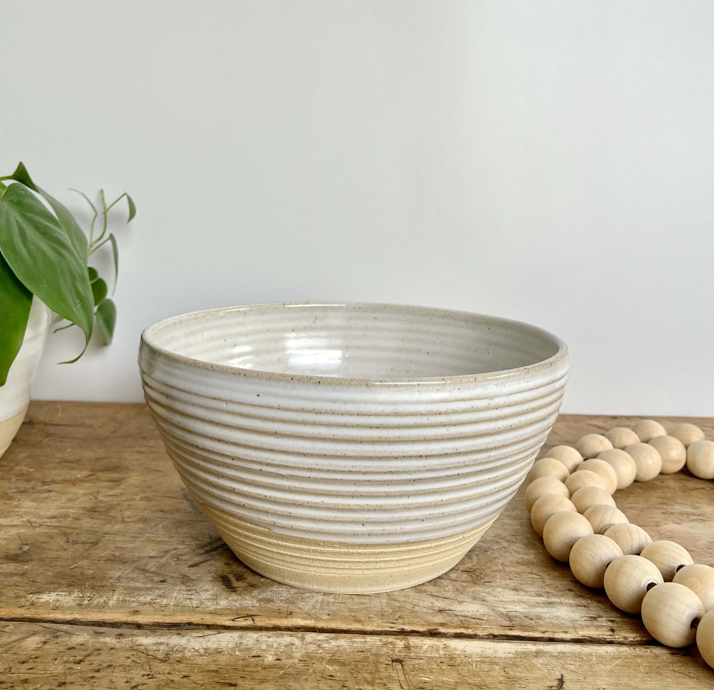 Small Ceramic Serving Bowl | White