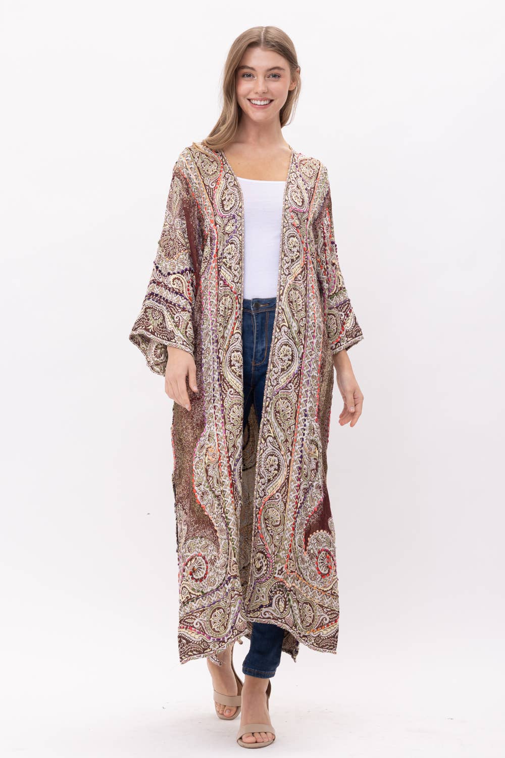 Kimono | Plum Paisley