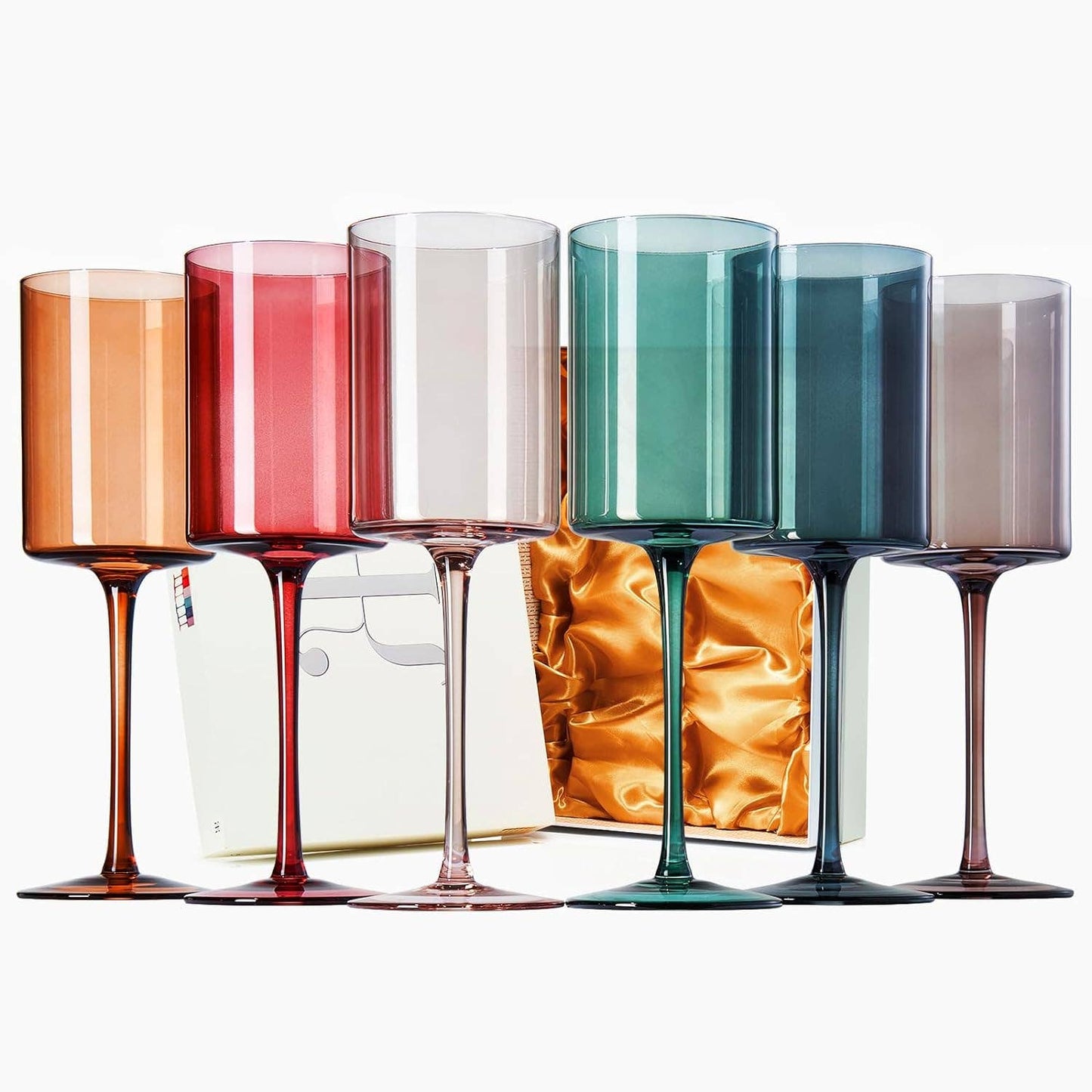 Glasses | Square Wine | 6 Multi