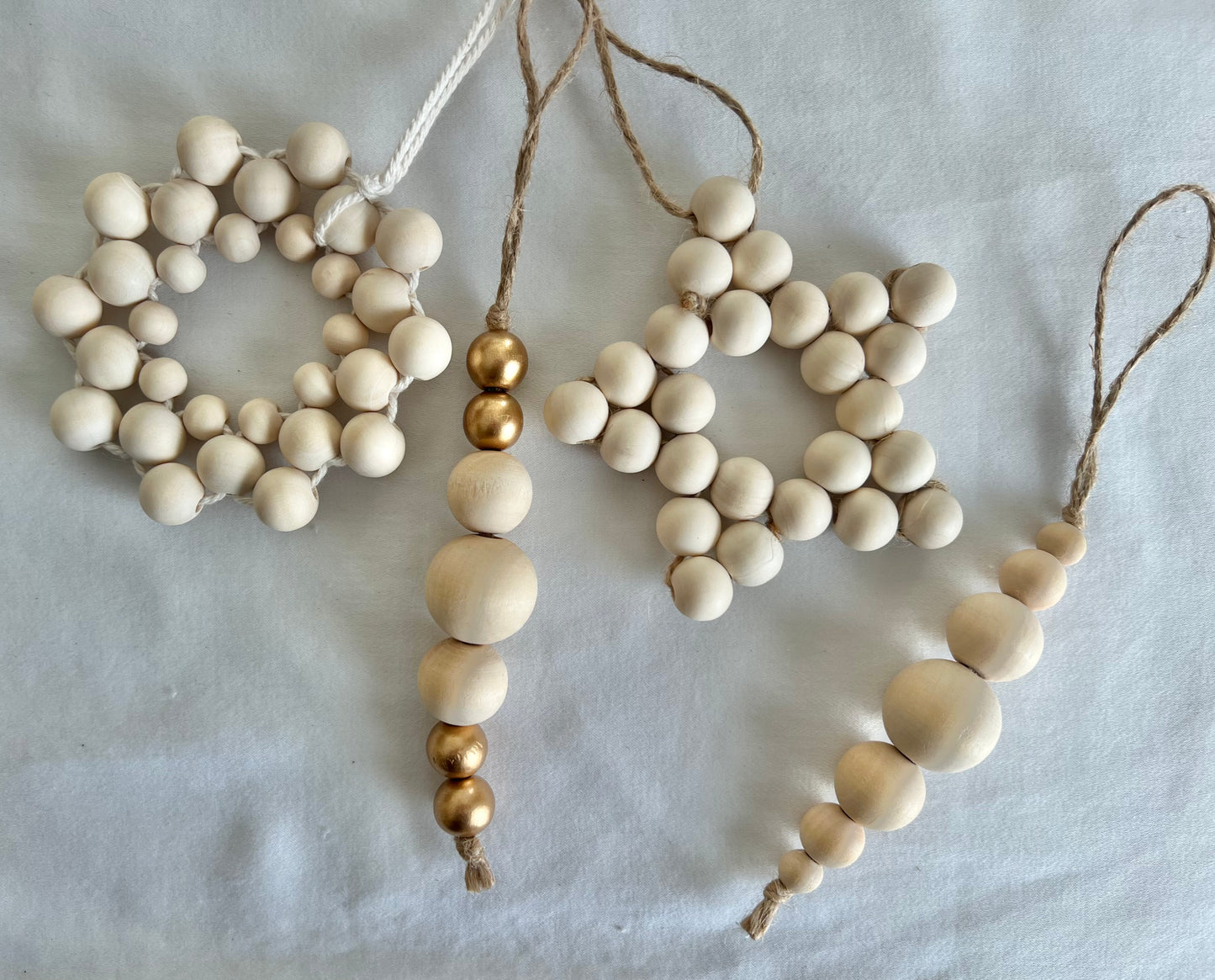Ornament | Wood + Gold Drop