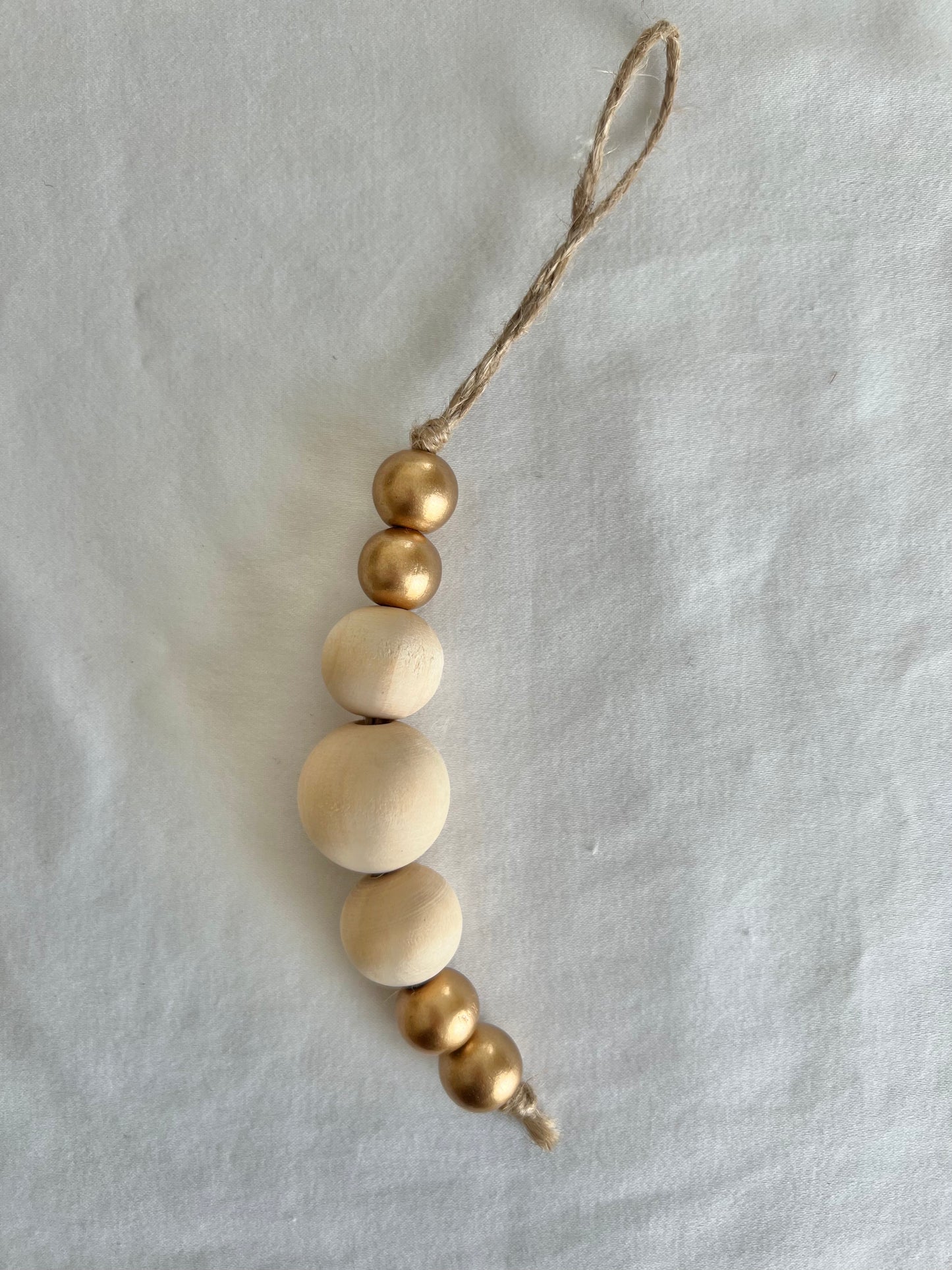 Ornament | Wood + Gold Drop