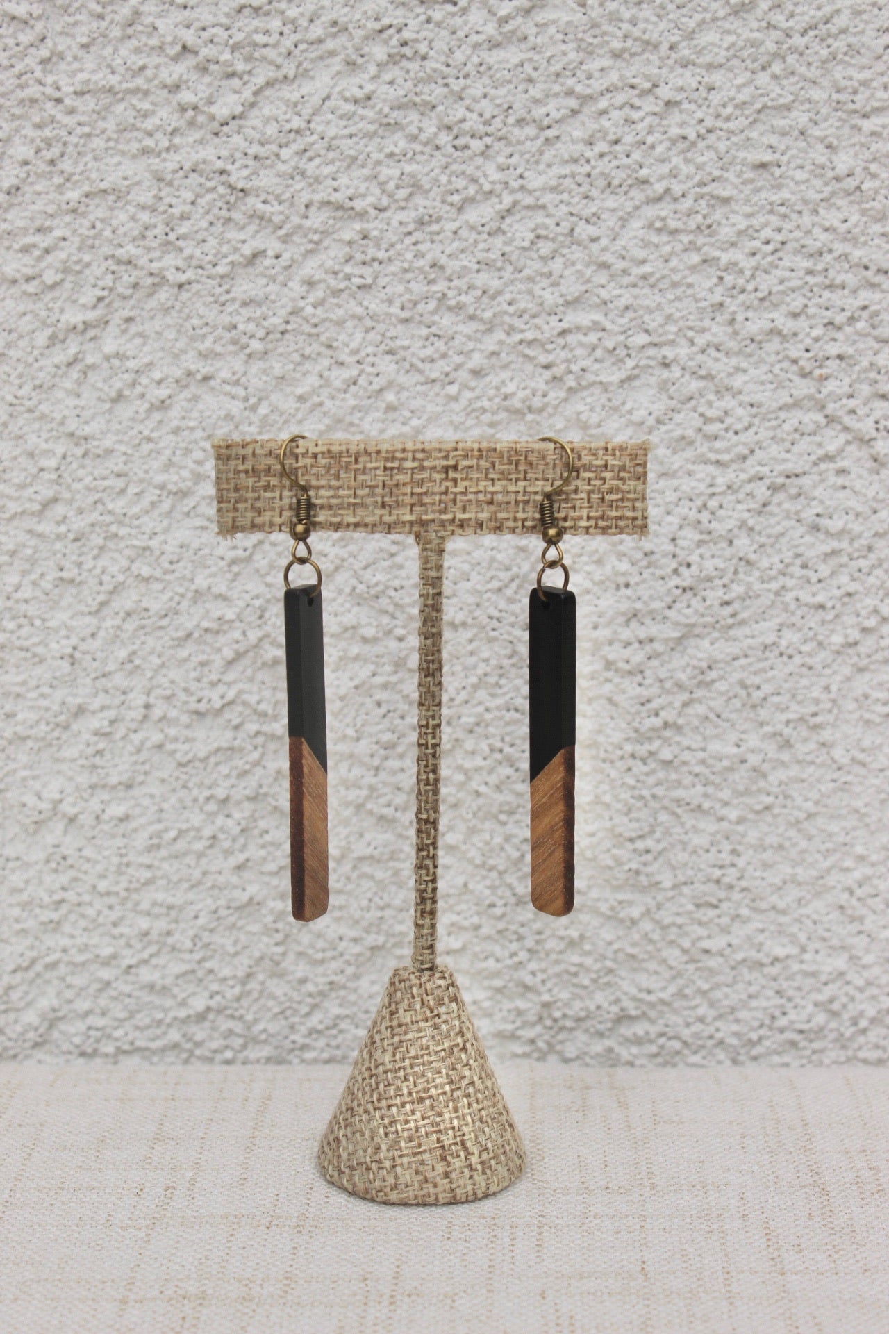 Earrings | Wood + Resin | Black