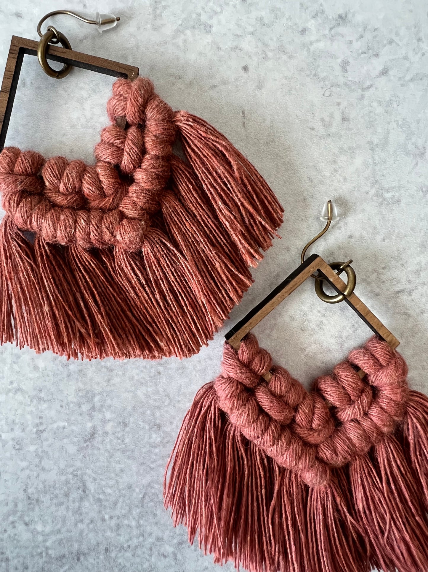 Earrings | Square | Sunset