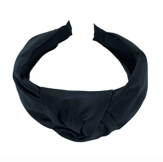Black Leather Headband