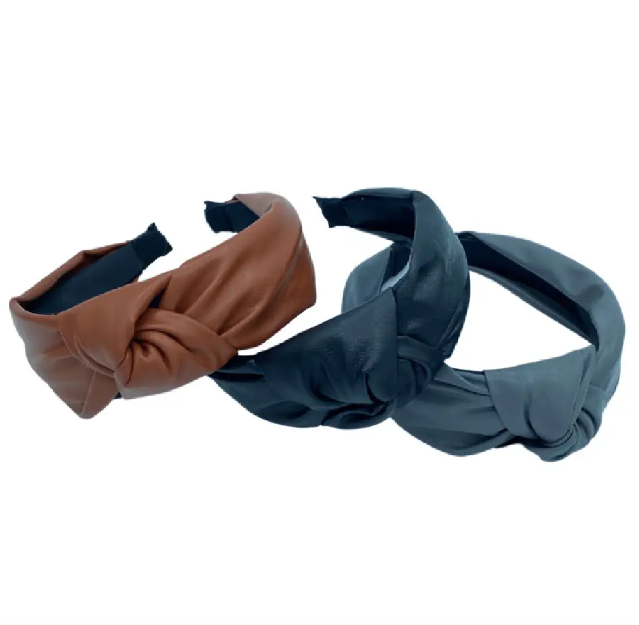 Black Leather Headband