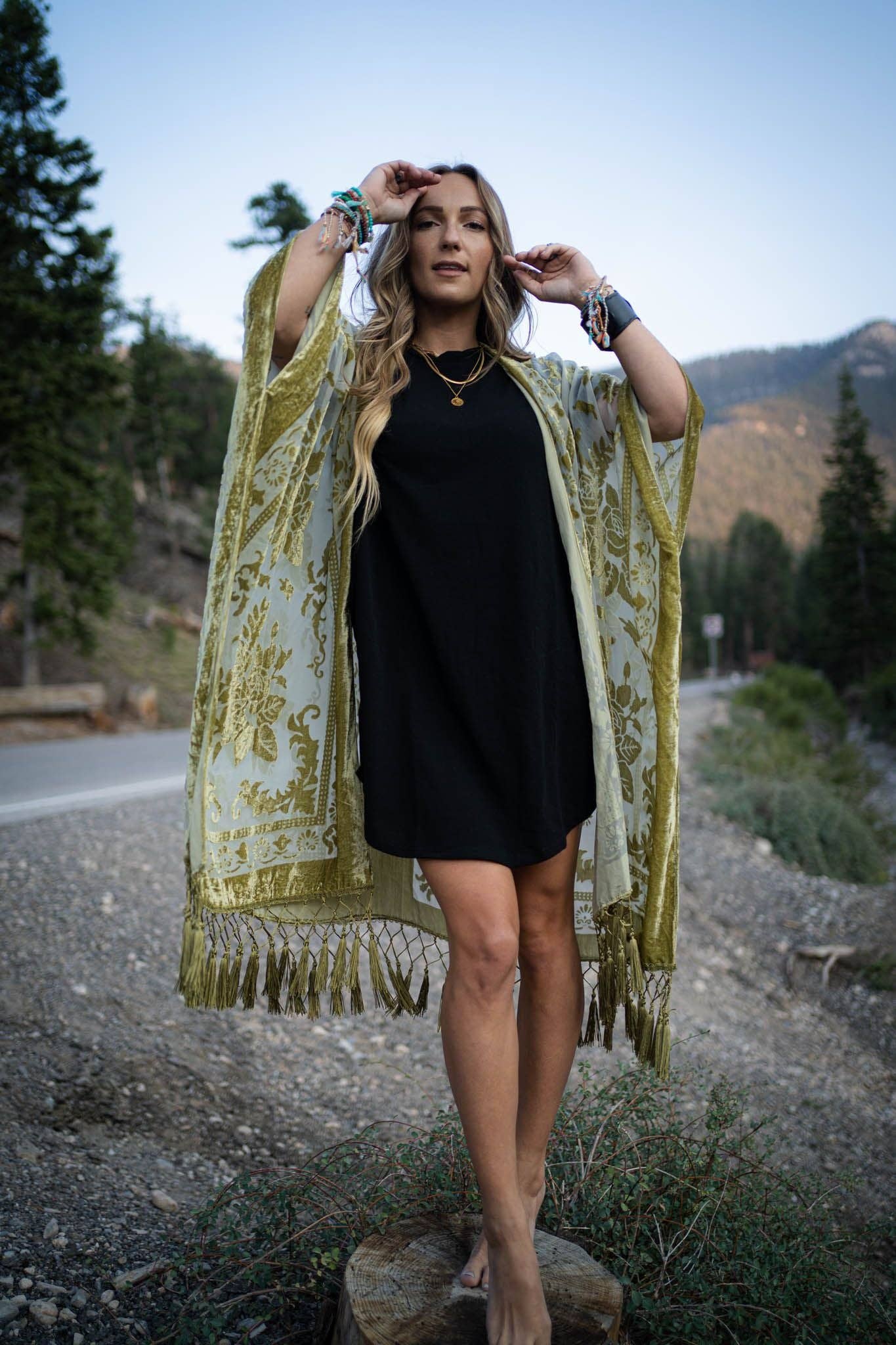 Kimono | Velvet | Olive