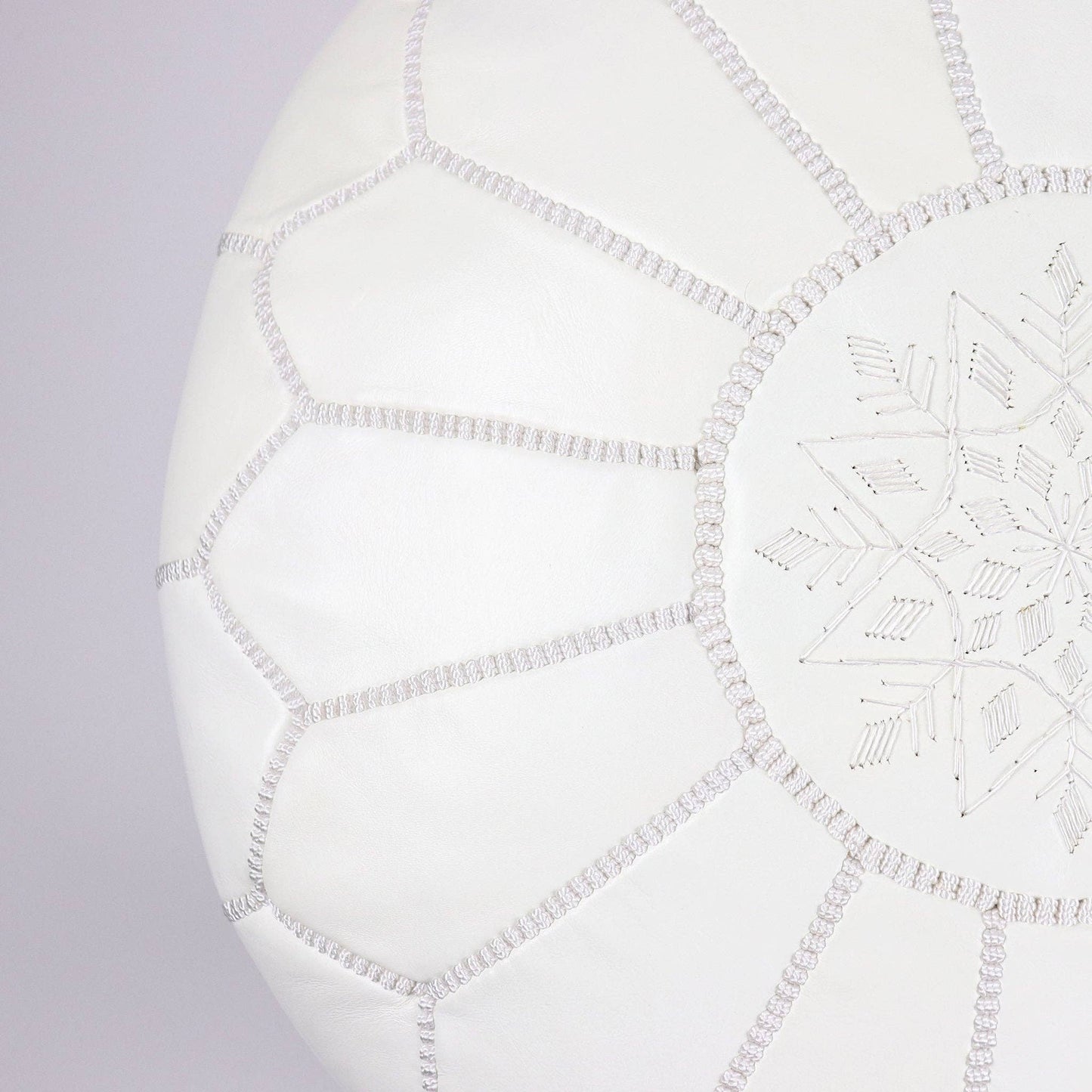 Pouf Cover | Moroccan White