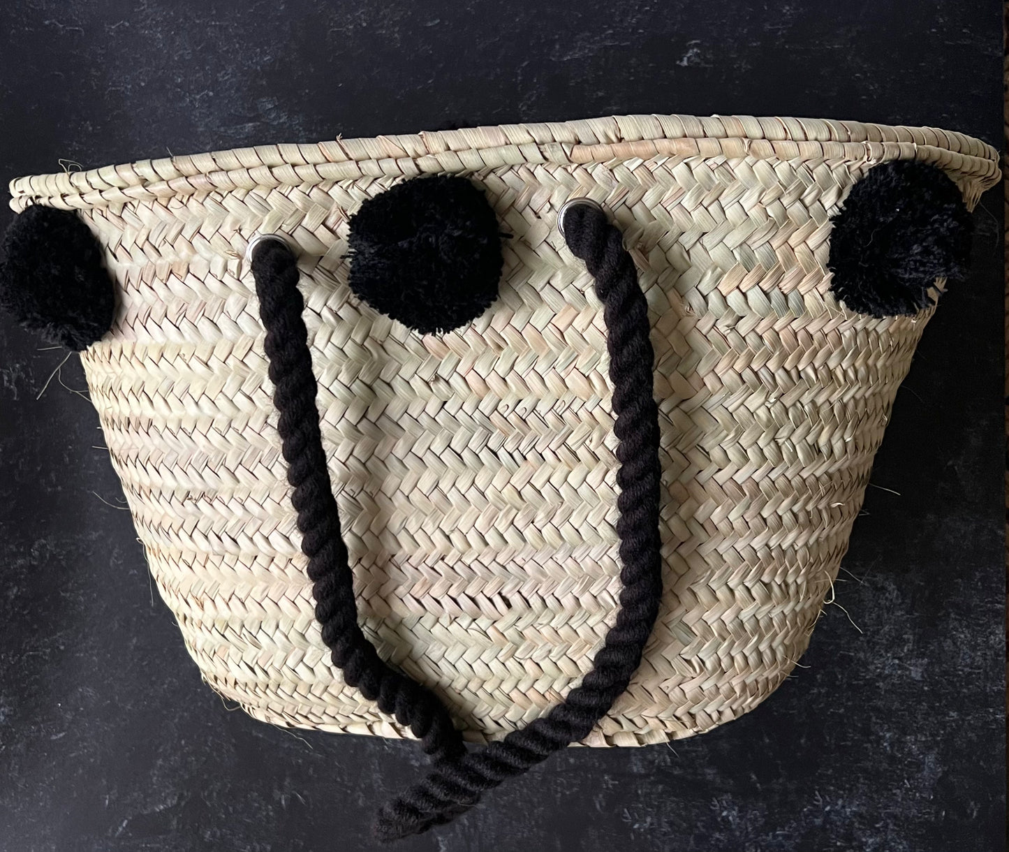 Market Bag | Pom Pom | Black