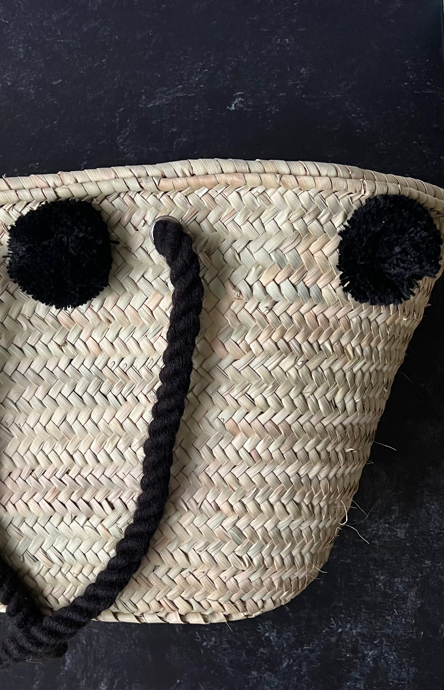 Market Bag | Pom Pom | Black