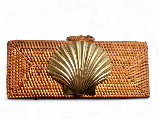 Rattan Clutch | Shell