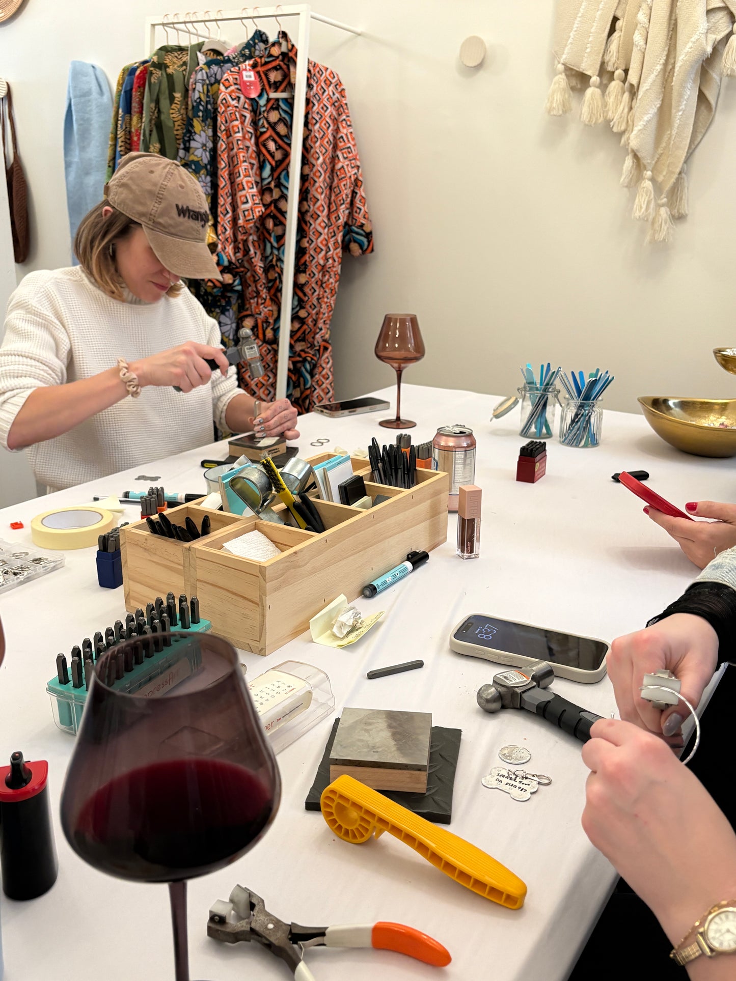 Celebrate + Create | Metal Stamping Jewelry Workshop
