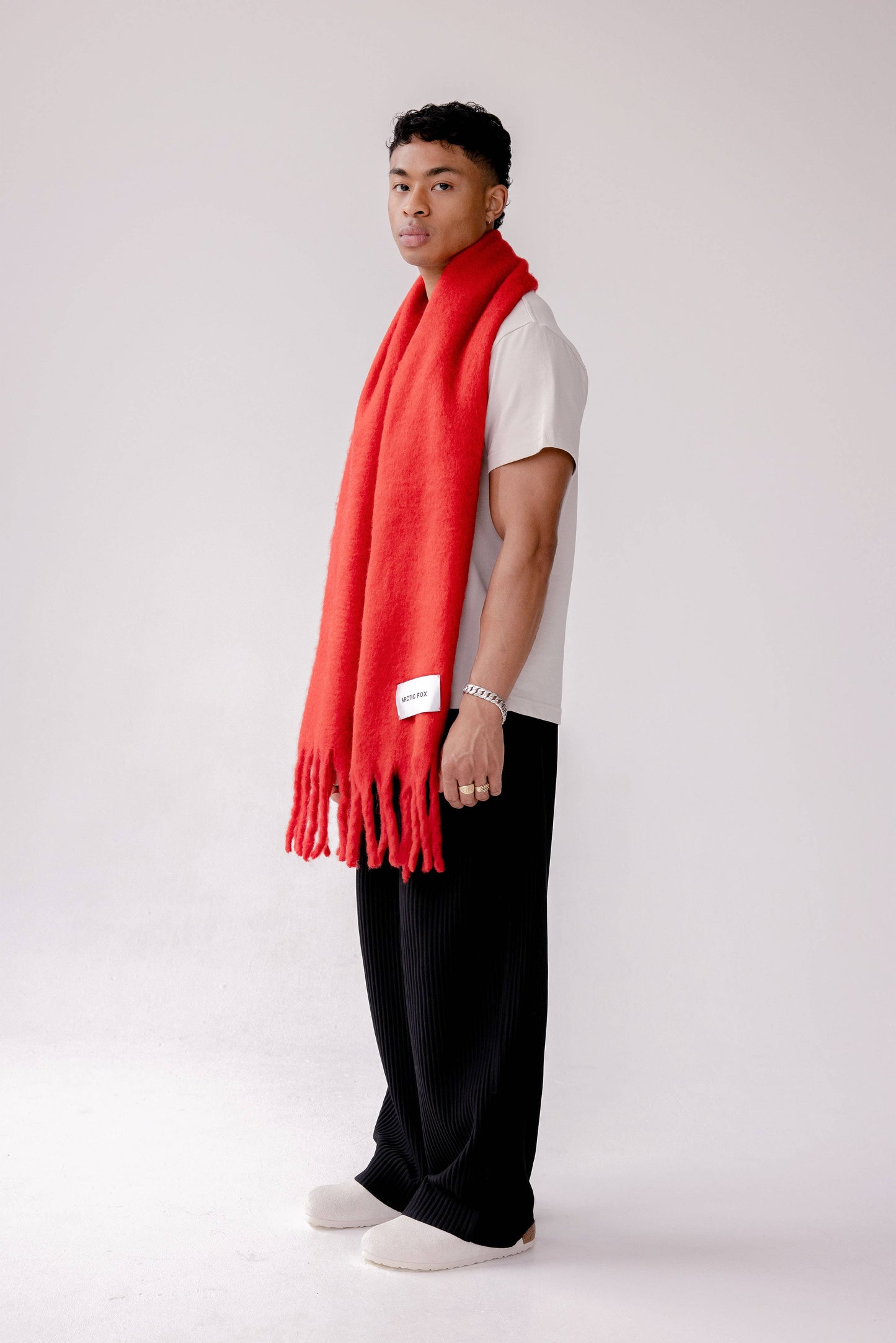 Ultra Soft Recycled Scarf | Crimson Red