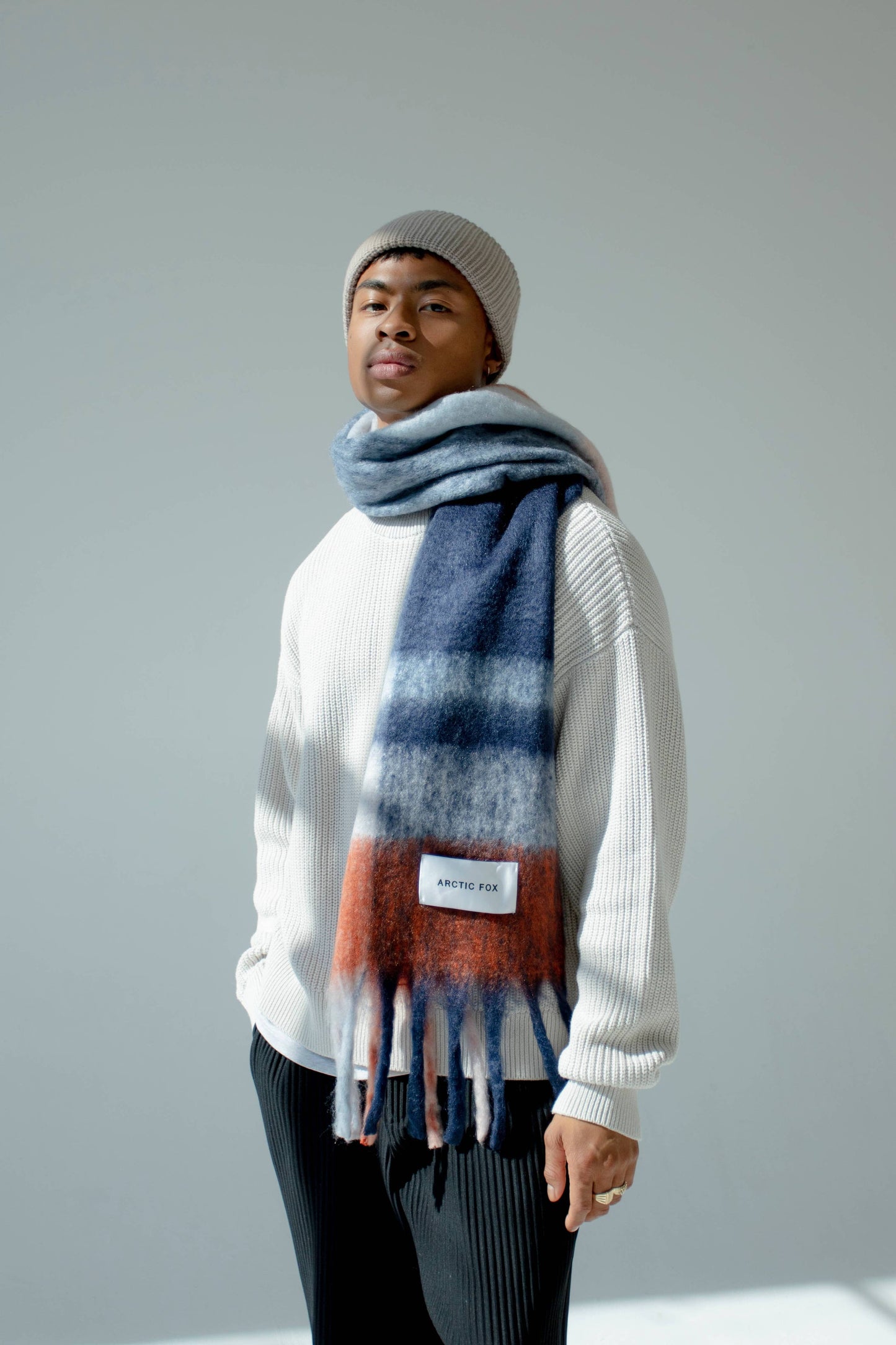100% Recycled Scarf | Winter Lagoon