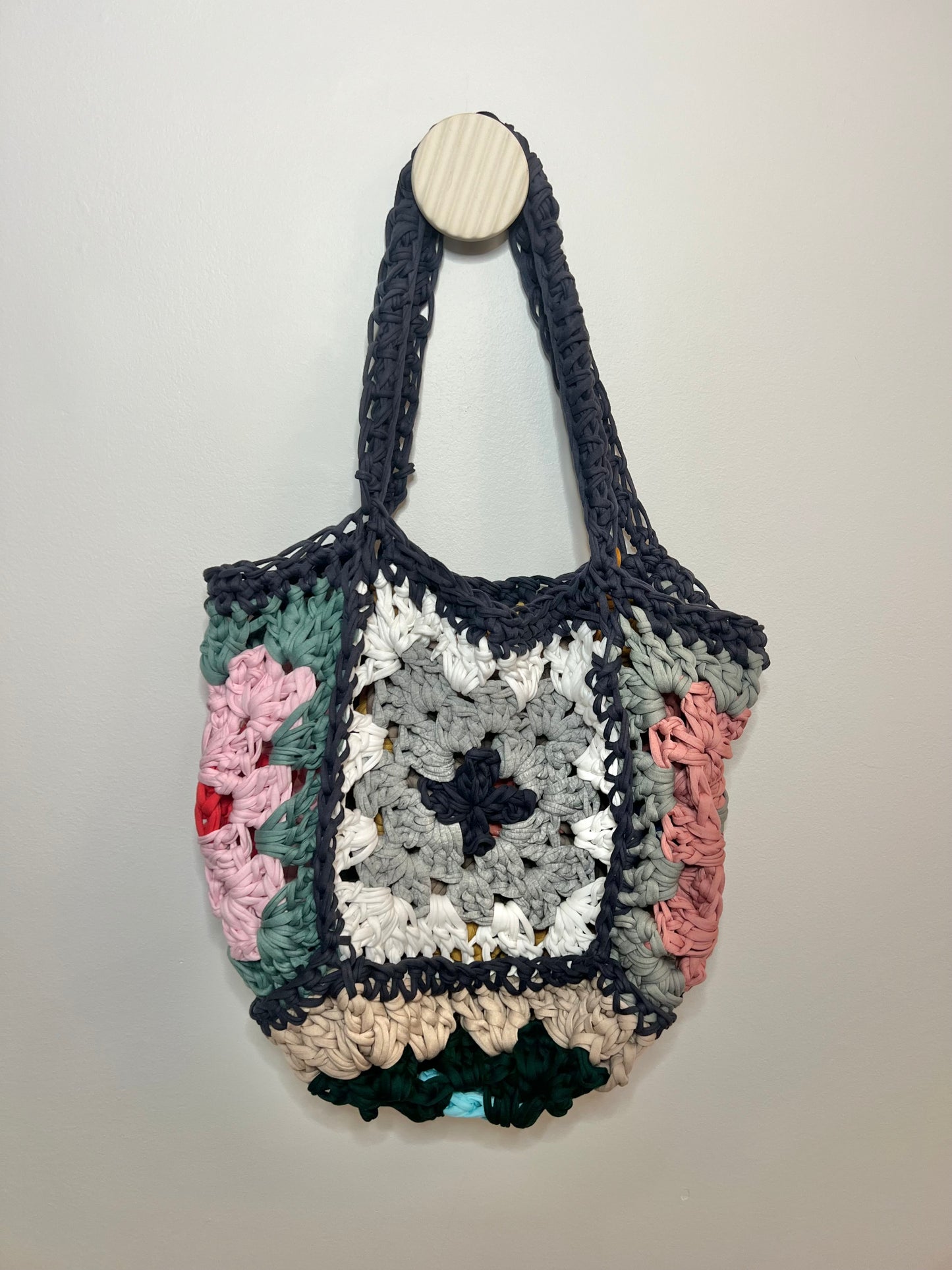 Handmade Granny Square Tote