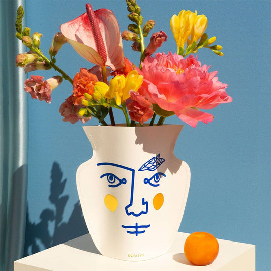 Janus Mini Paper Vase (Double-Sided) Flower Vase