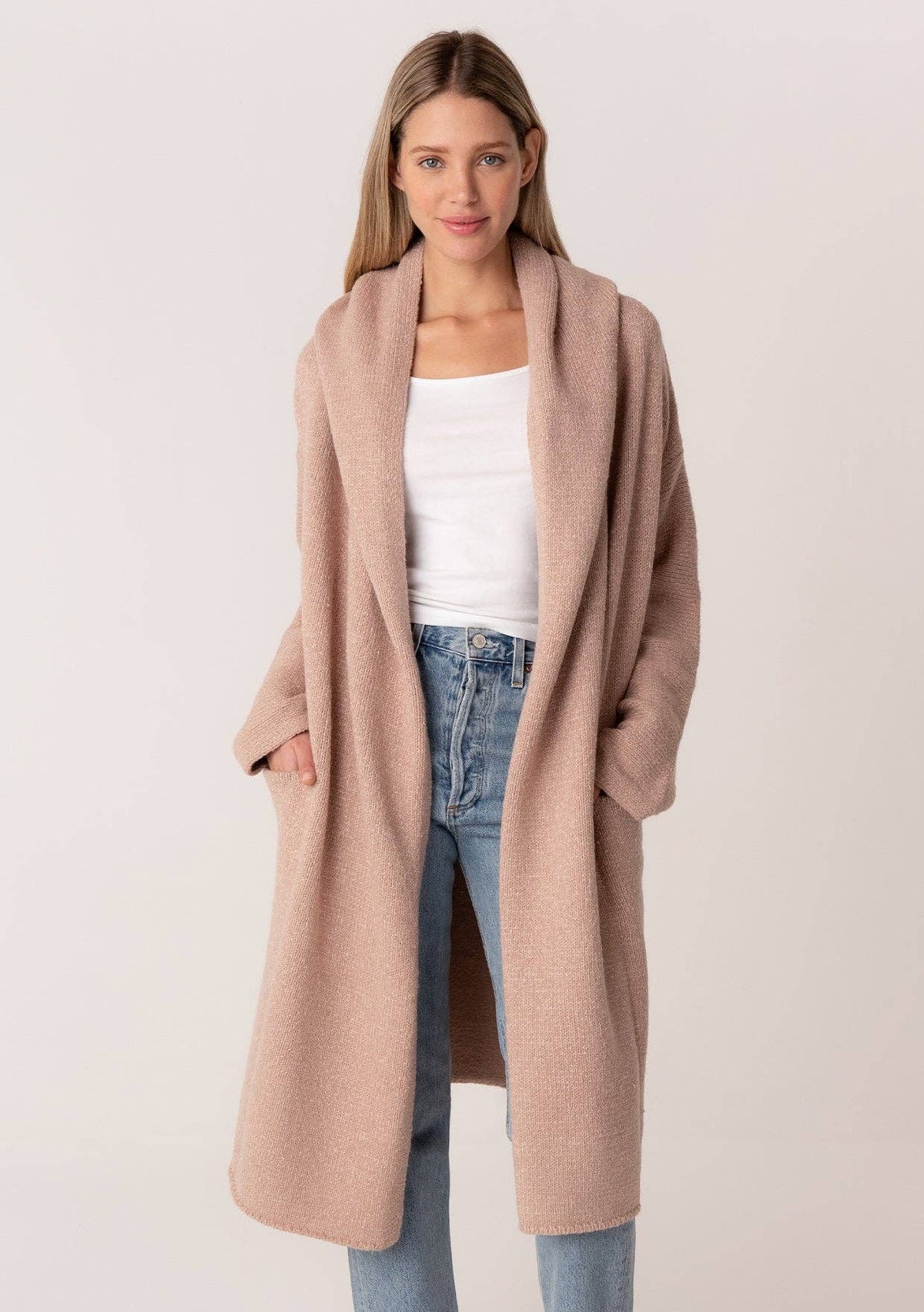 Hooded Cardigan with Pockets