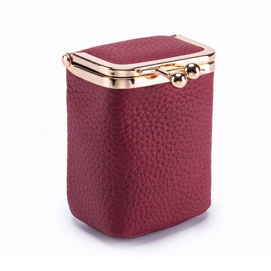 Leather Pocket Wallet | Wine