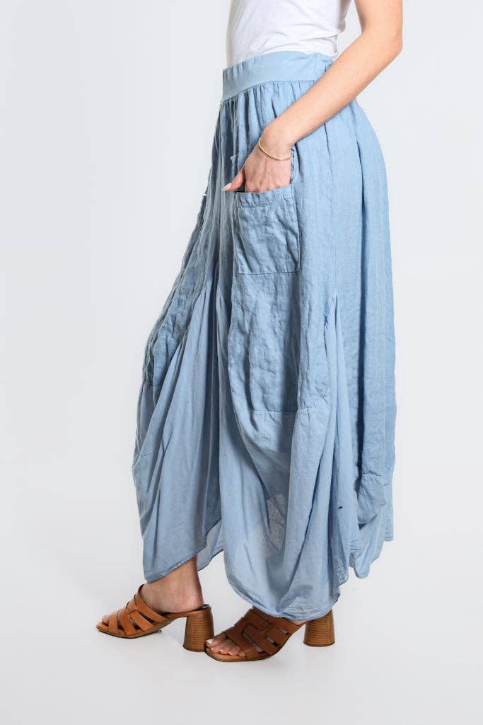 Bunched Pocket Skirt | Black