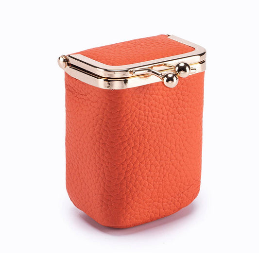 Leather Pocket Wallet | Orange