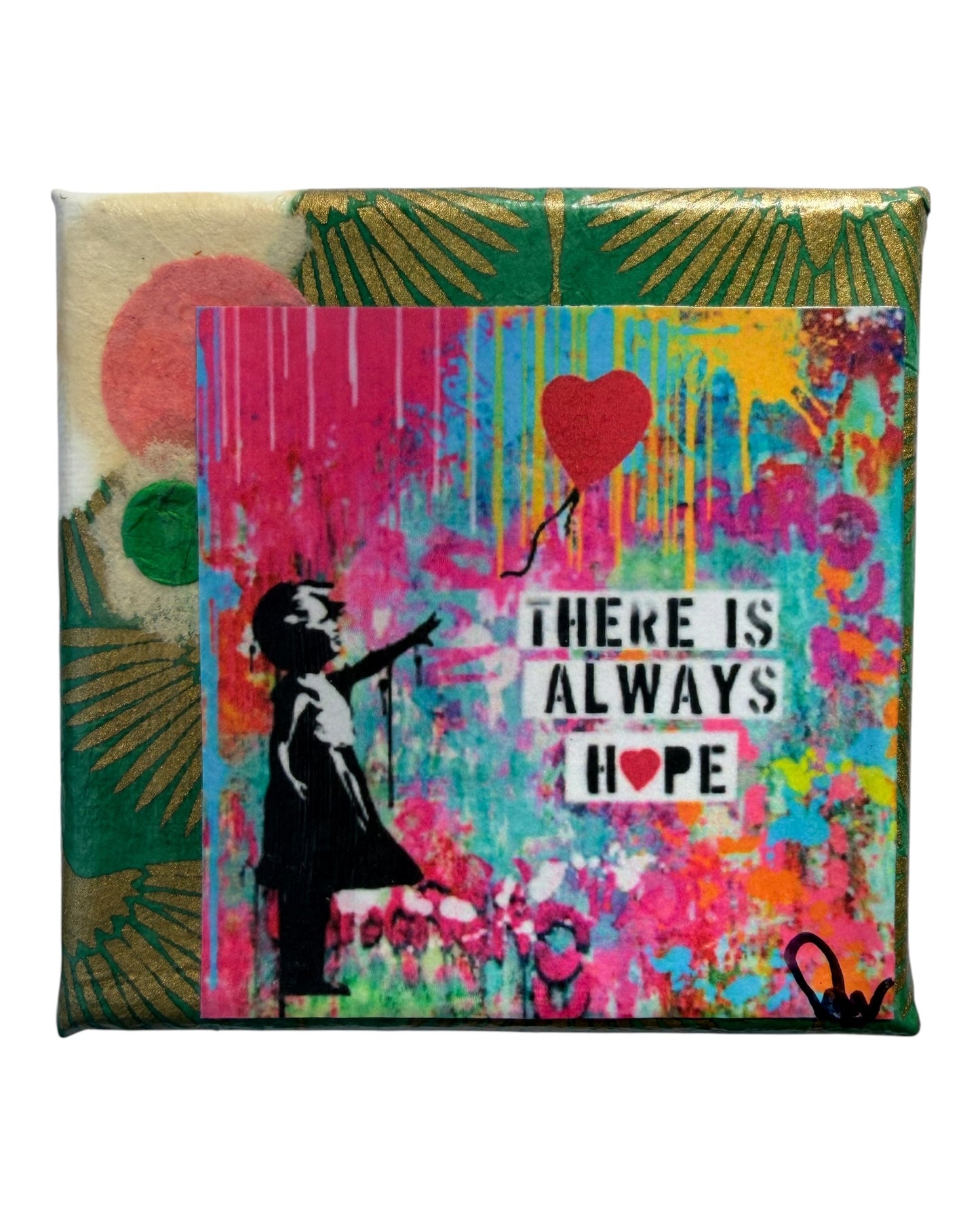 Hope | Mixed Medium Collage on Canvas