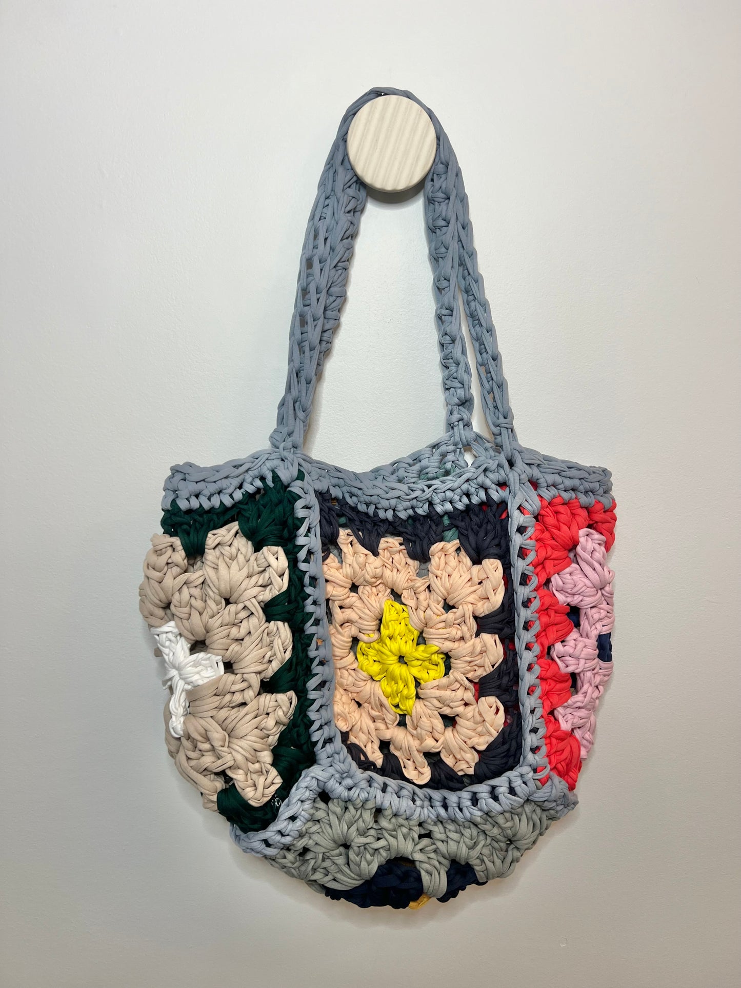 Handmade Granny Square Tote