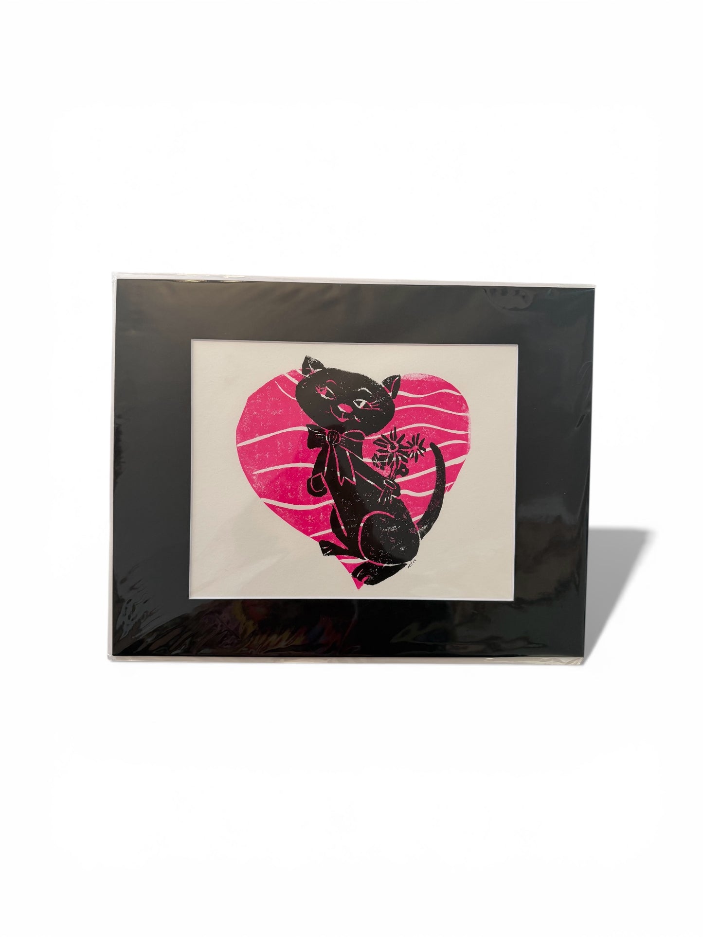 Matted Art Print | Valentine Animals