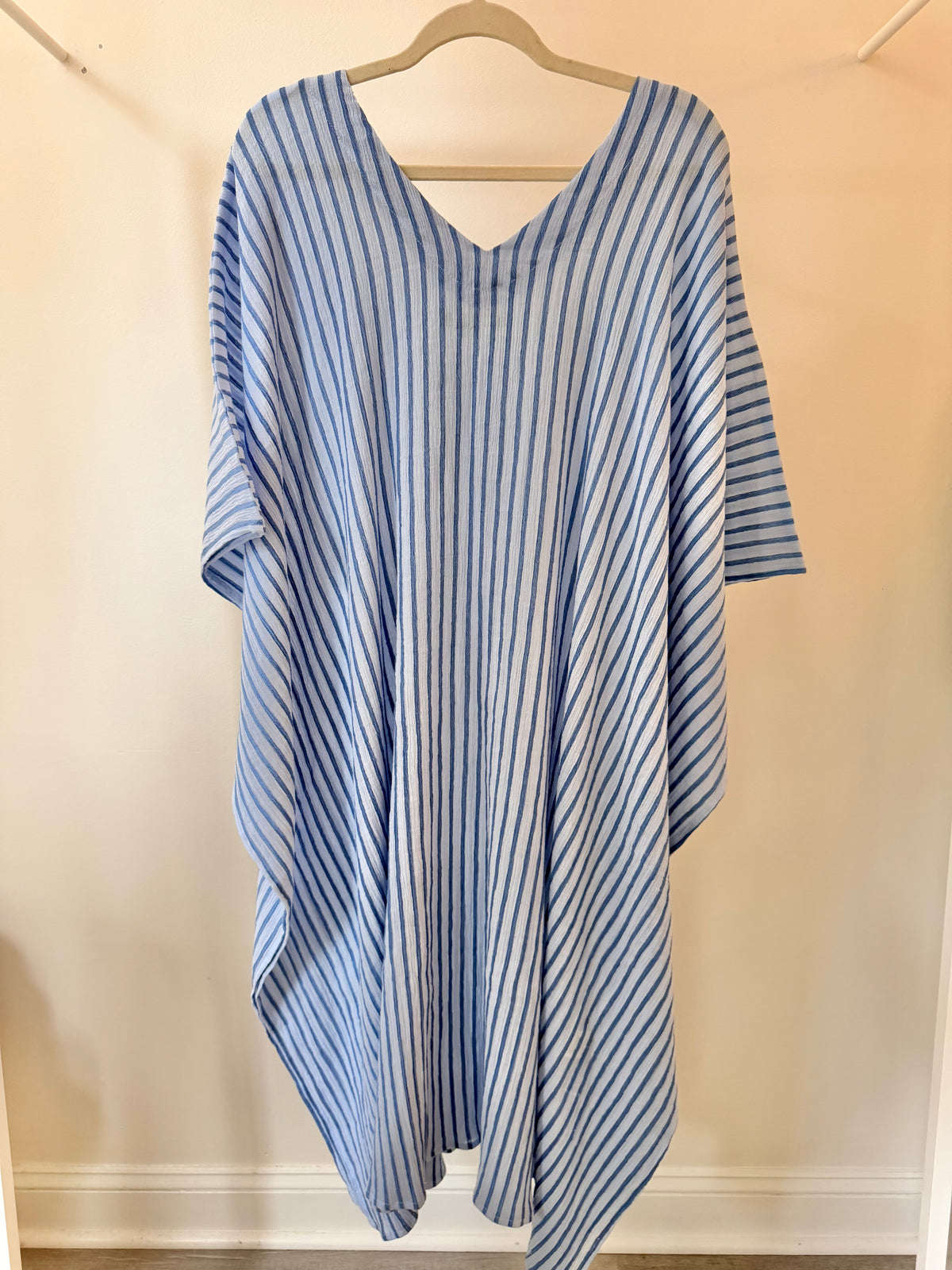 Cotton Crinkle Kaftan | Stripes
