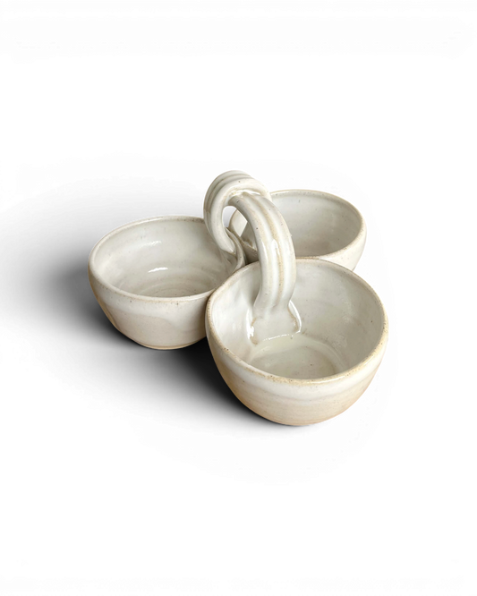 Ceramic Triple Dip | White