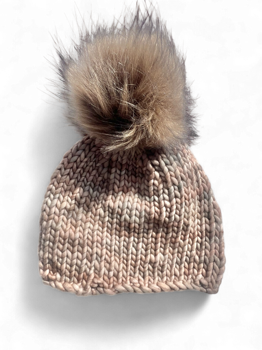 The Hanover | Ombre Hat w Pom | Grain