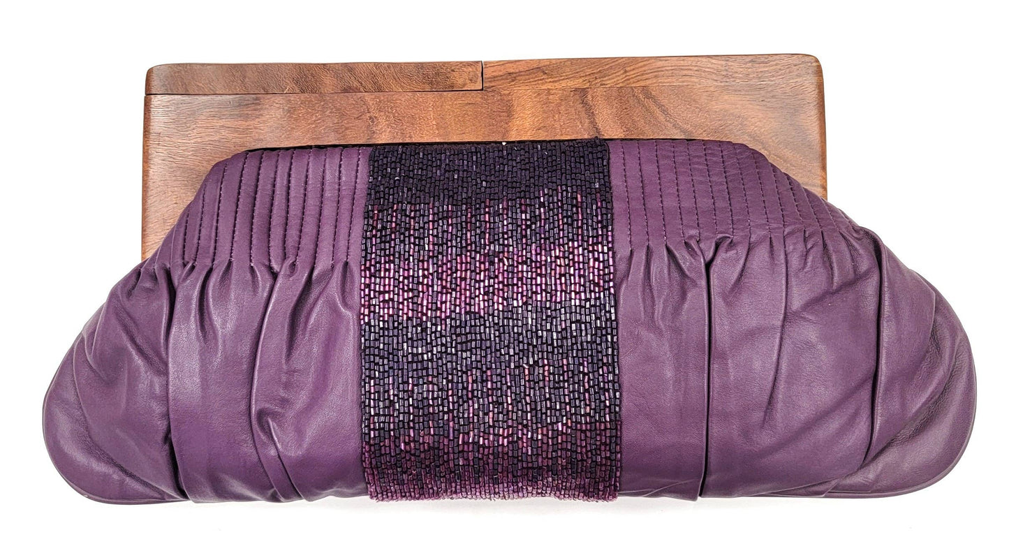 Clutch | Purple Leather