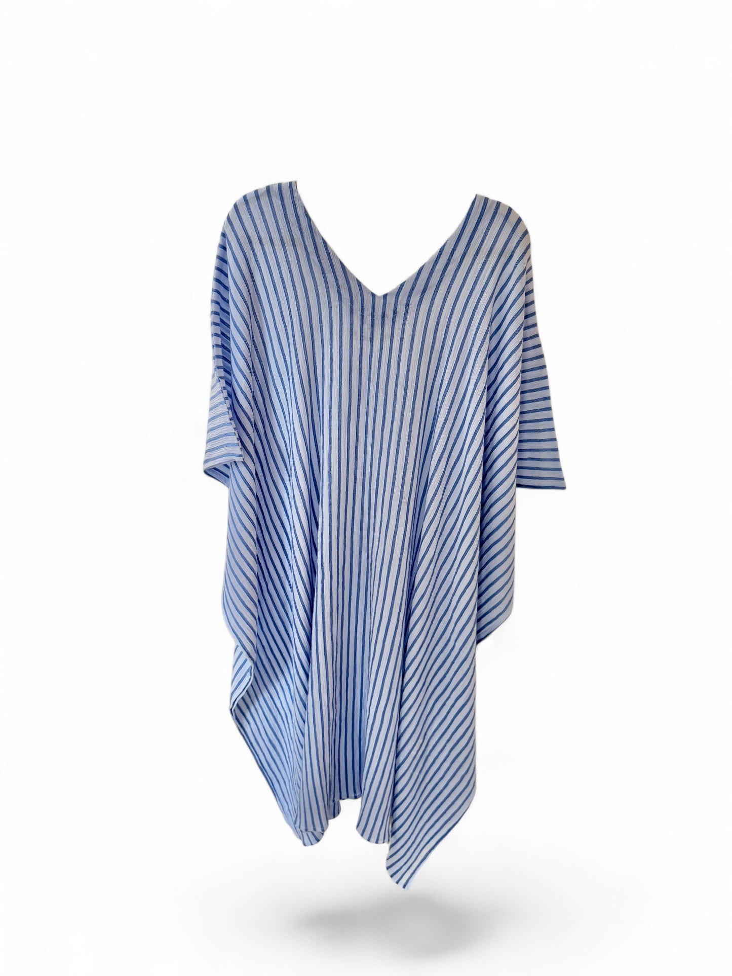 Cotton Crinkle Kaftan | Stripes