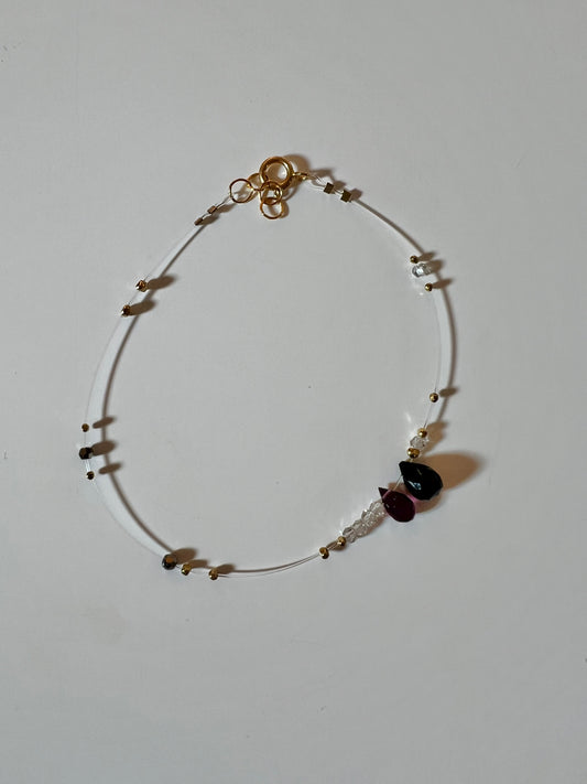 Bracelet | Garnet + Onyx