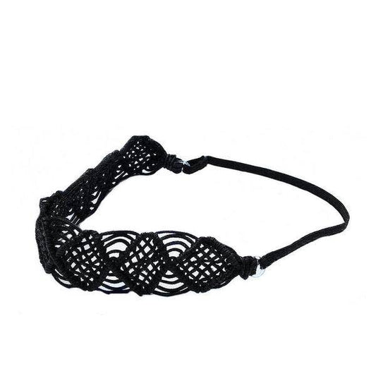 Headband | Macrame | Black