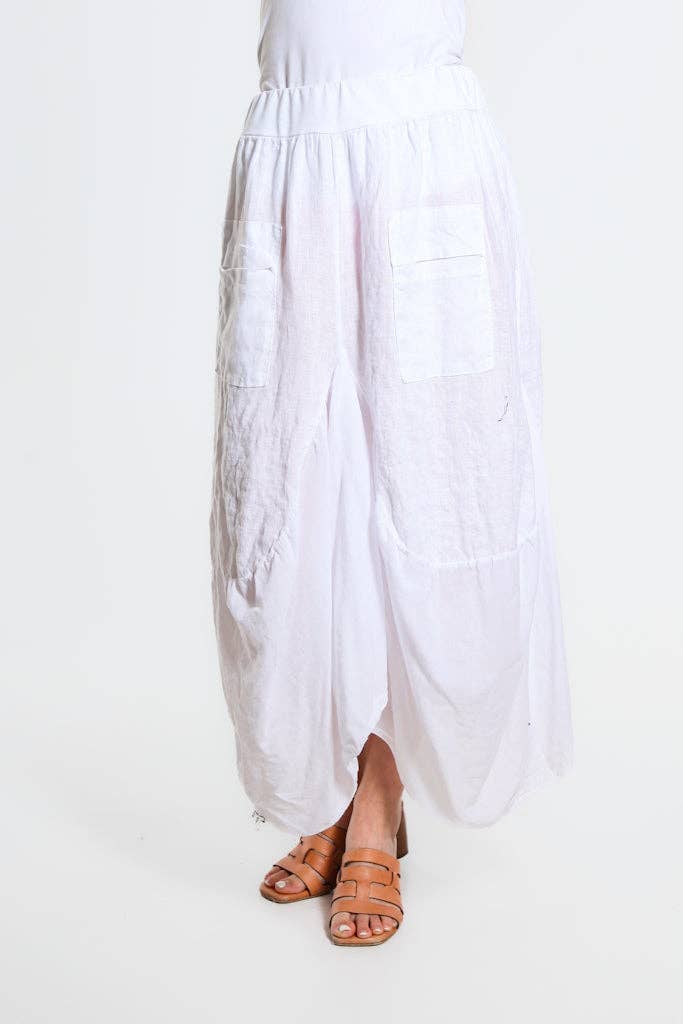 Bunched Pocket Skirt | Taupe