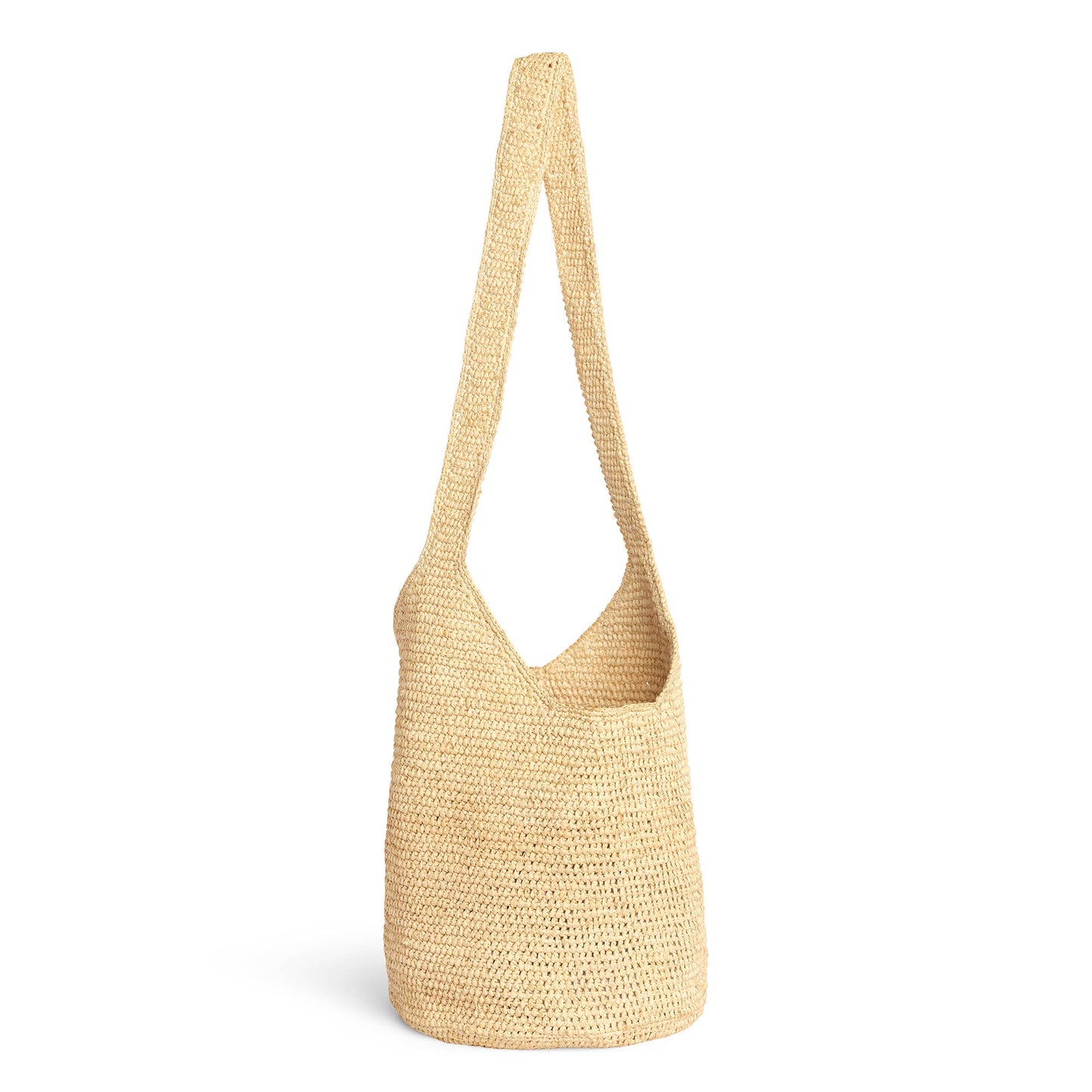 Raffia Cross Body Basket - Natural