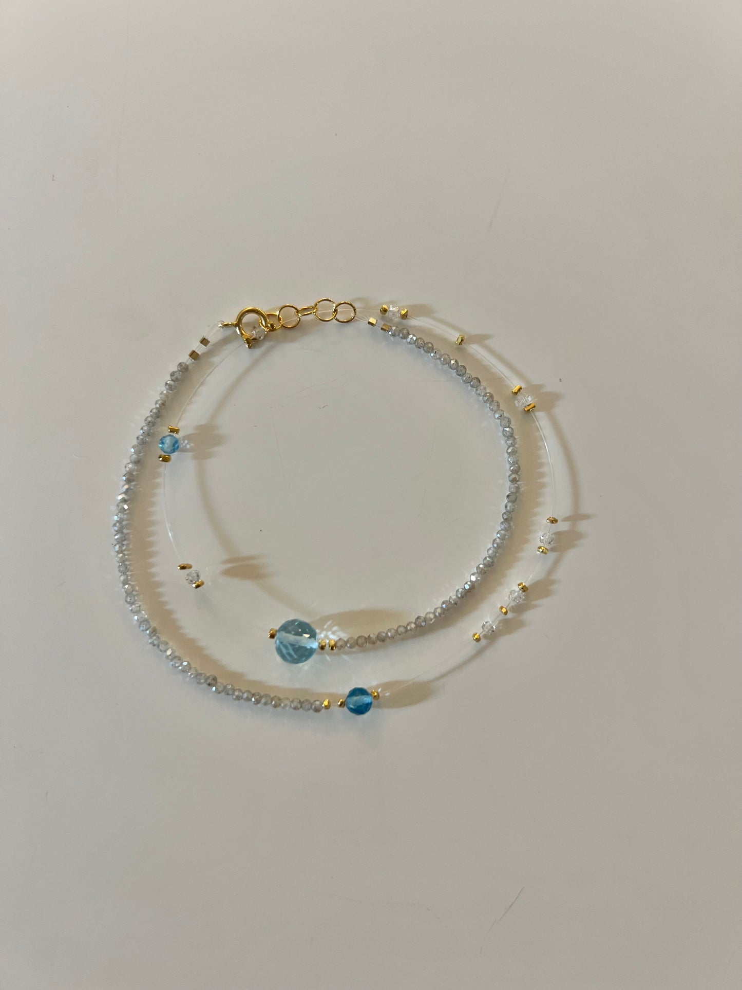 Bracelet | Labrodorite + Blue Topaz