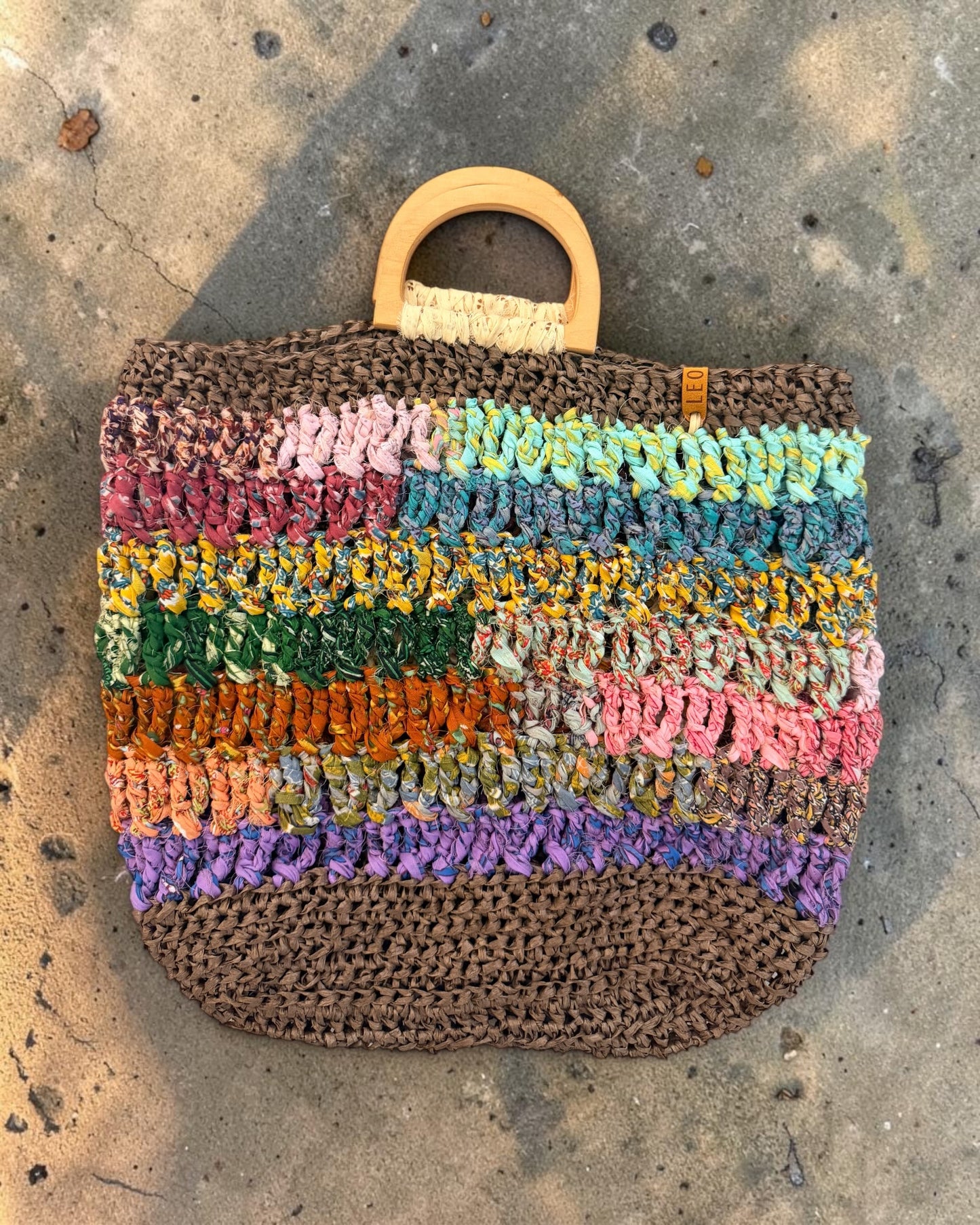 Handwoven Raffia Tote Bag