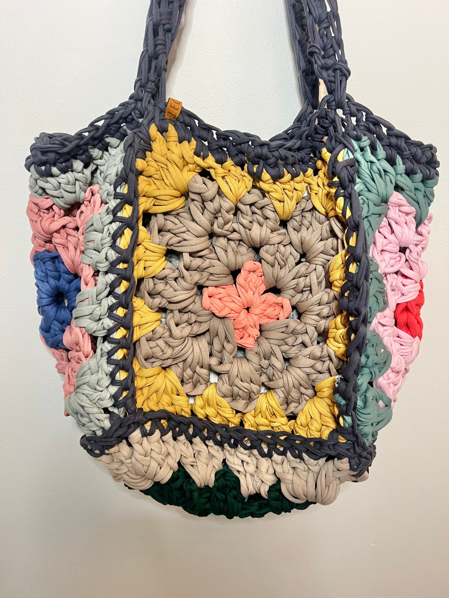 Handmade Granny Square Tote