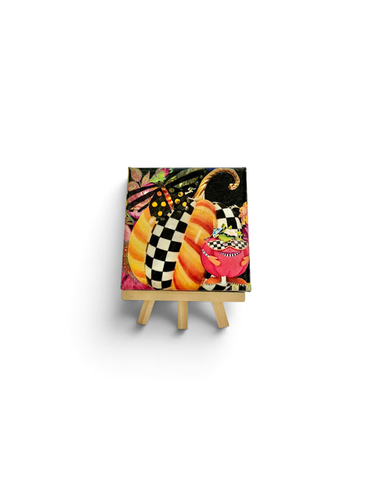 Mixed Media Art | Mr. Pumpkin