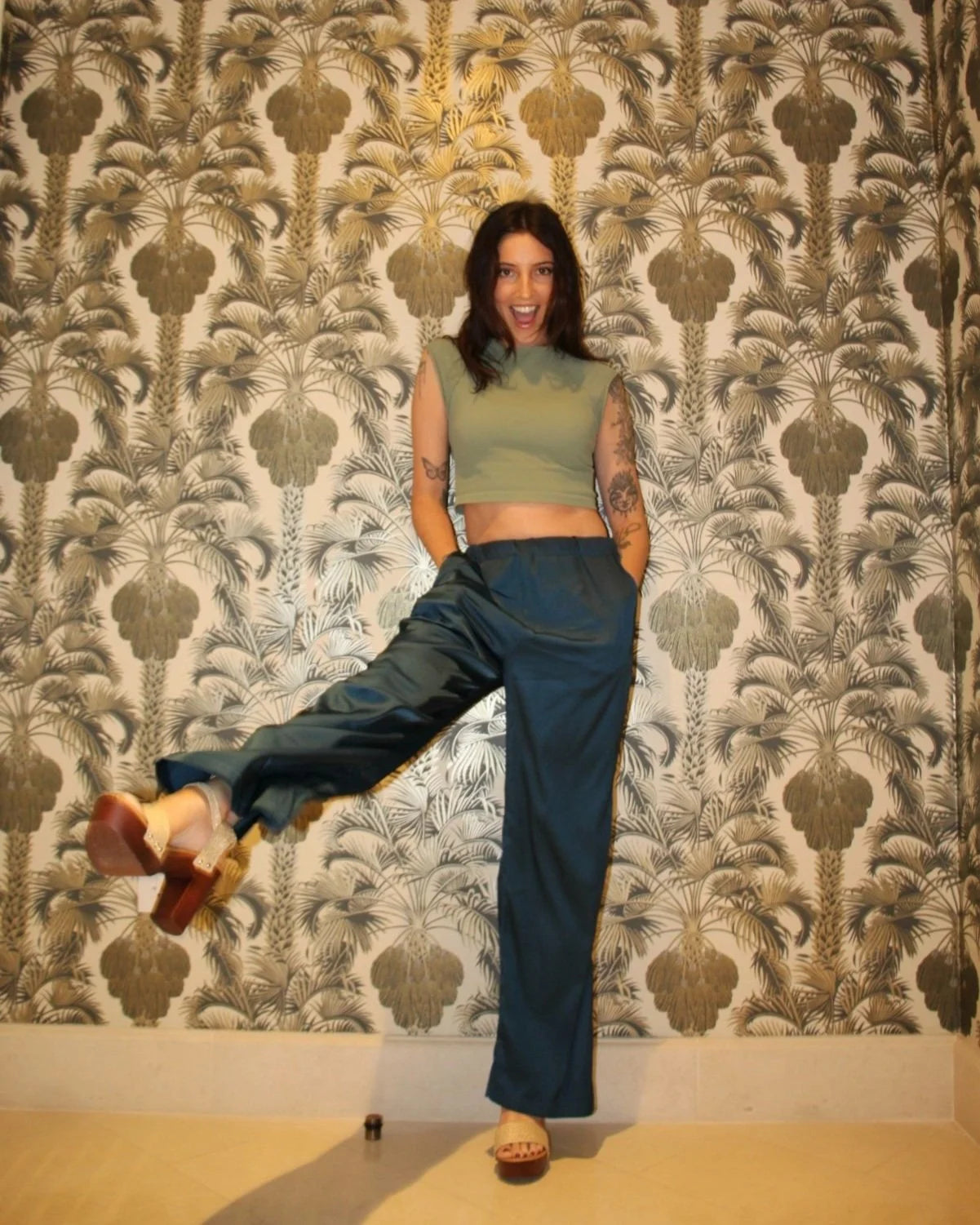 Satin Pant | Midnight Navy