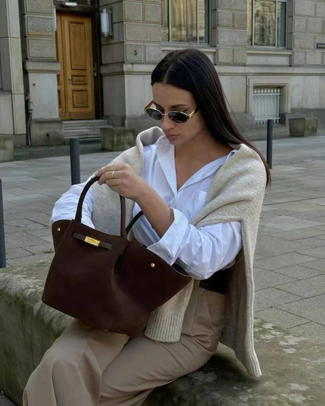 Italian Suede Handbag