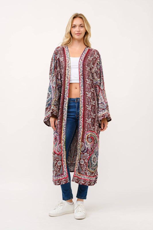 Kimono | Sangria Paisley