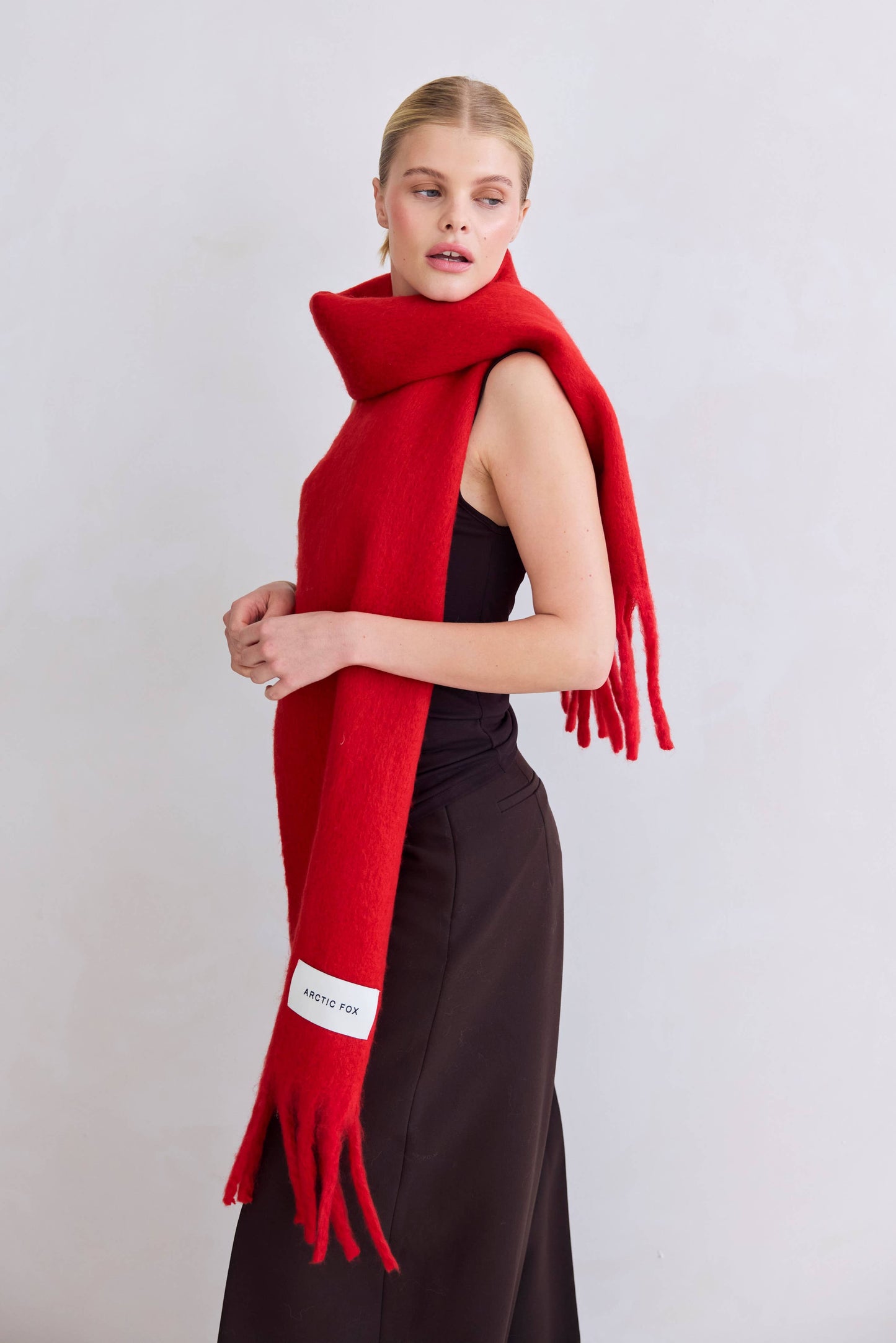 Ultra Soft Recycled Scarf | Crimson Red
