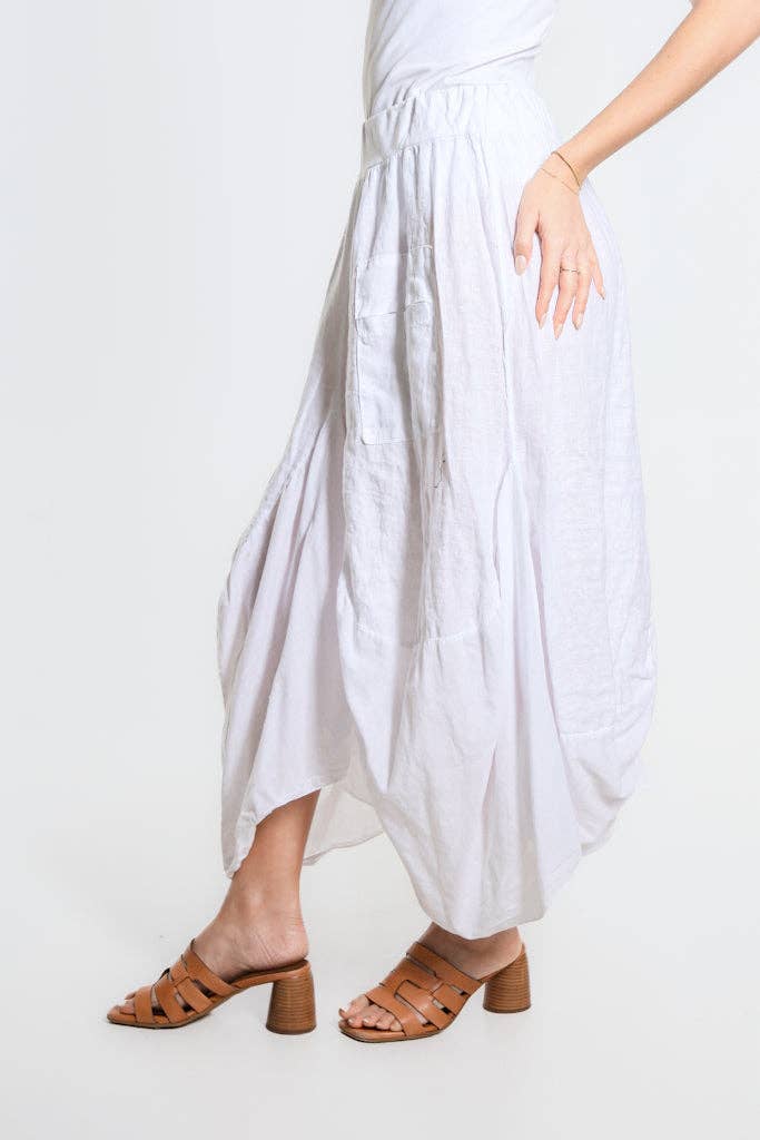 Bunched Pocket Skirt | Taupe
