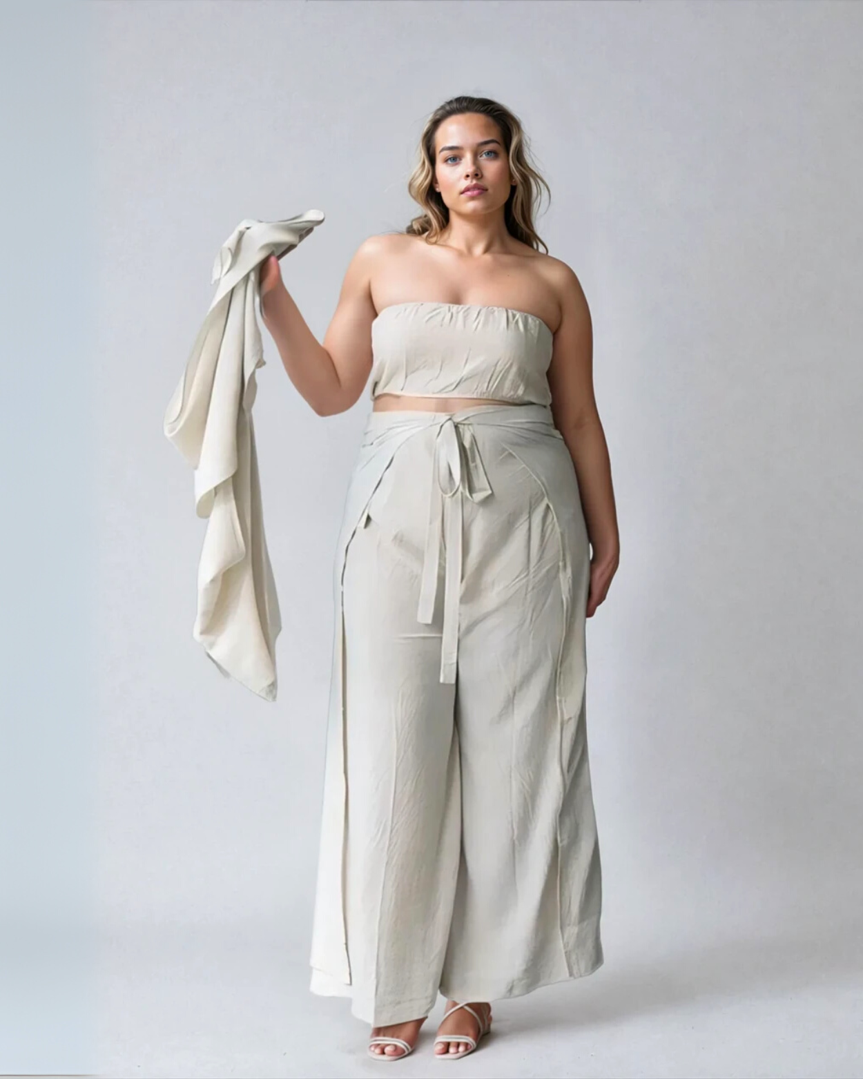 Cape Top | Olive Green Linen | Extra Coverage