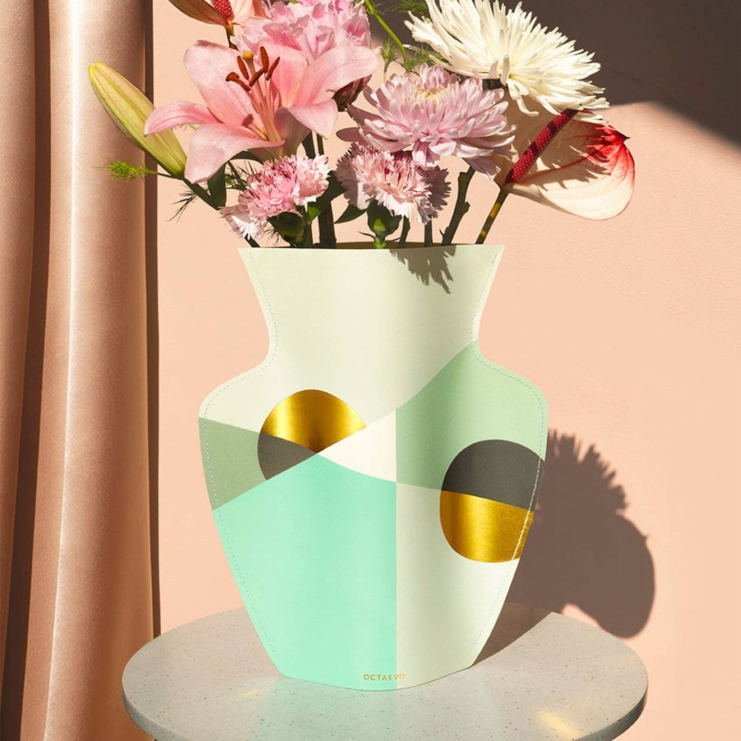 Siena Paper Vase, Flower Vase & Card Set | Mint
