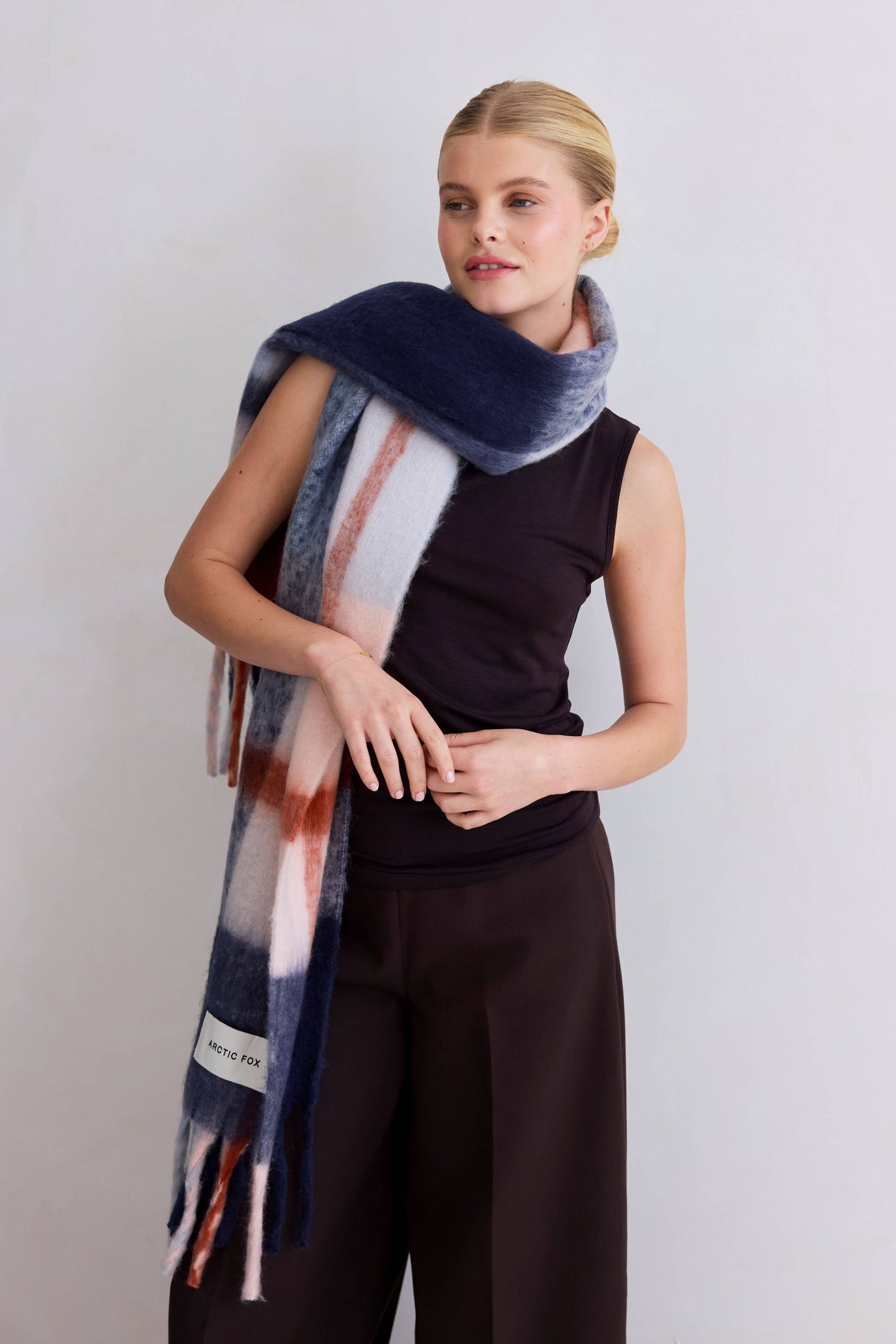 100% Recycled Scarf | Winter Lagoon