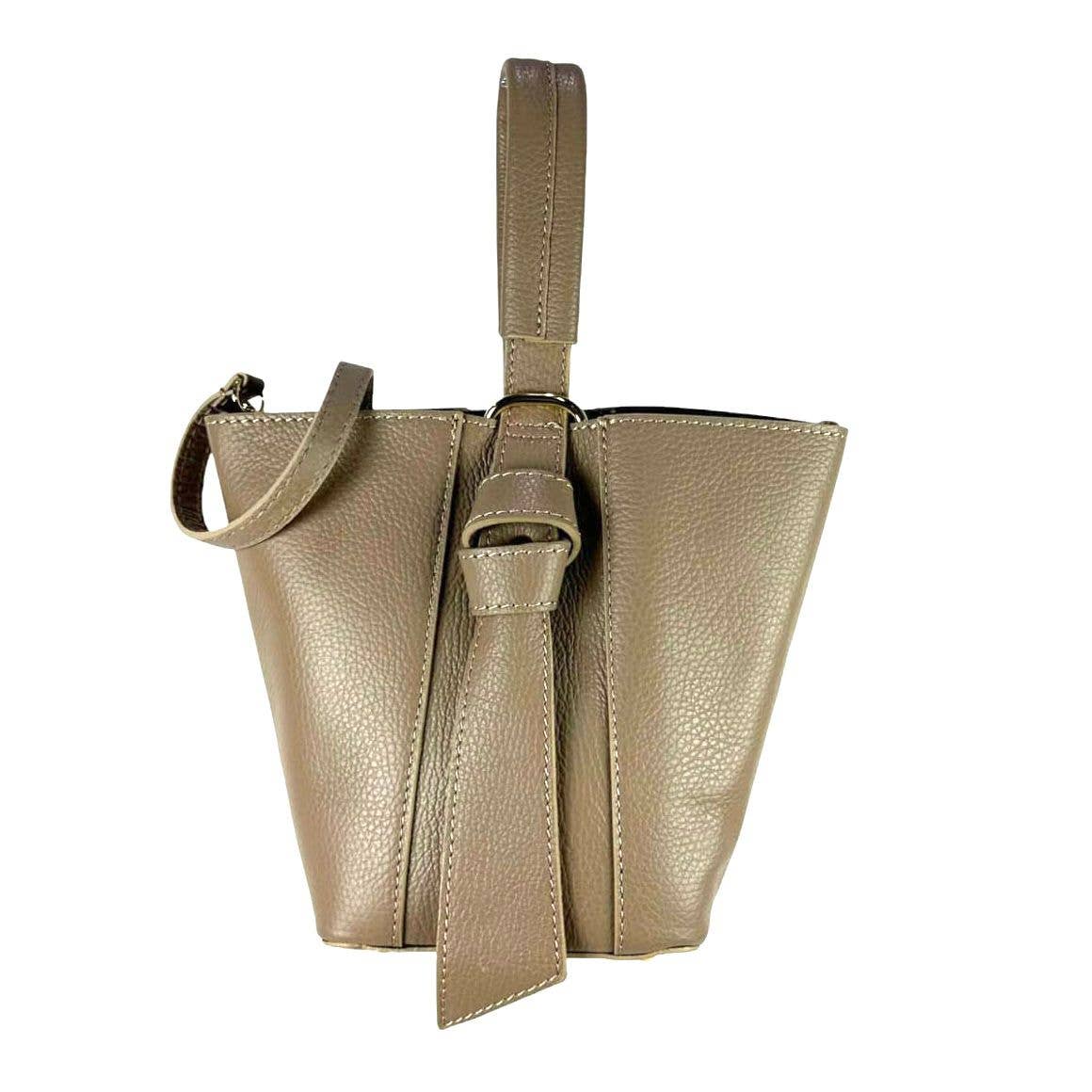 Leather Tote Handbag with Changing Bag | Nude
